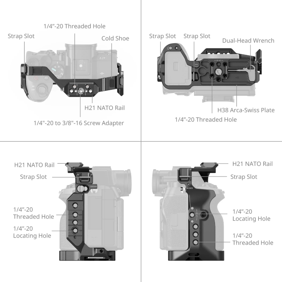SmallRig Camera Cage Kit For S - Sony Camera A7 Iv ulasan dan harga
