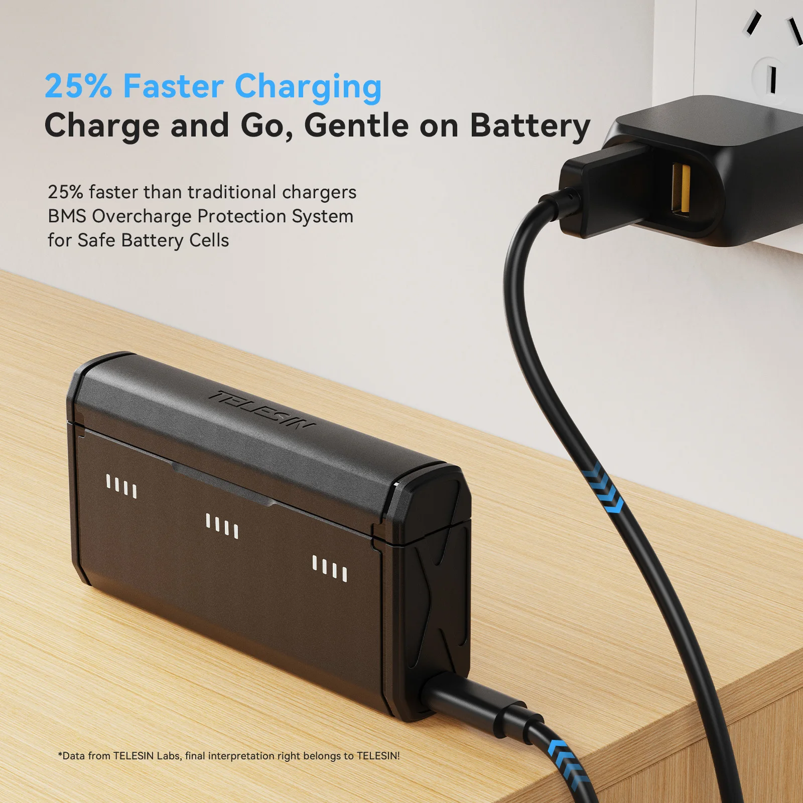 TELESIN Portable Fast Charging - Gopro Action Camera Hero 11 Black ulasan dan harga