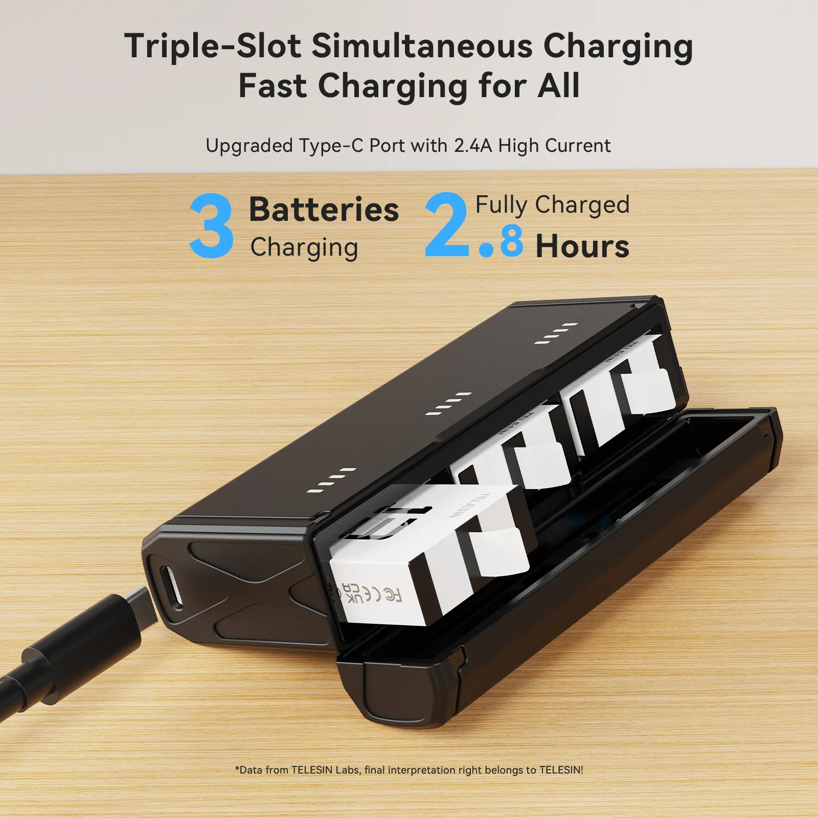 TELESIN Portable Fast Charging - Gopro Action Camera Hero 11 Black ulasan dan harga