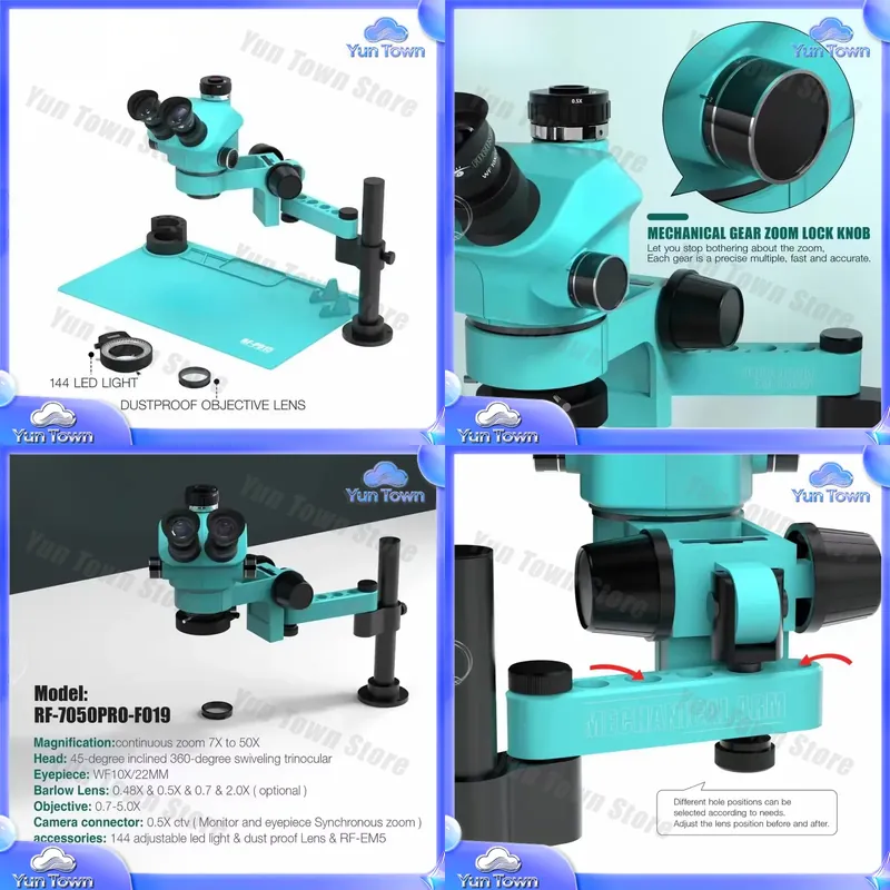 Digital Trinocular Microscope  - Electronics Repair Degree ulasan dan harga