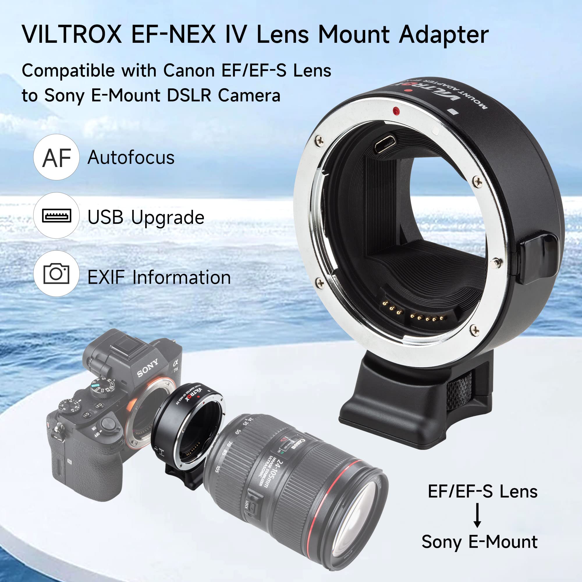 Viltrox EF-NEX IV Lens Mount A - Sony Camera A7 Iv ulasan dan harga